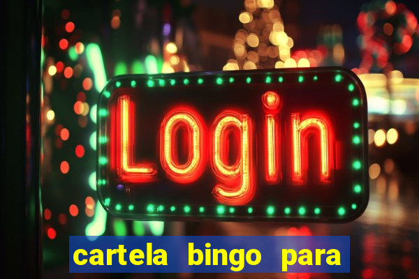 cartela bingo para cha de cozinha imprimir gratis